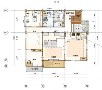 2階から1階へー住まい方を変える為1階を全面リフォーム